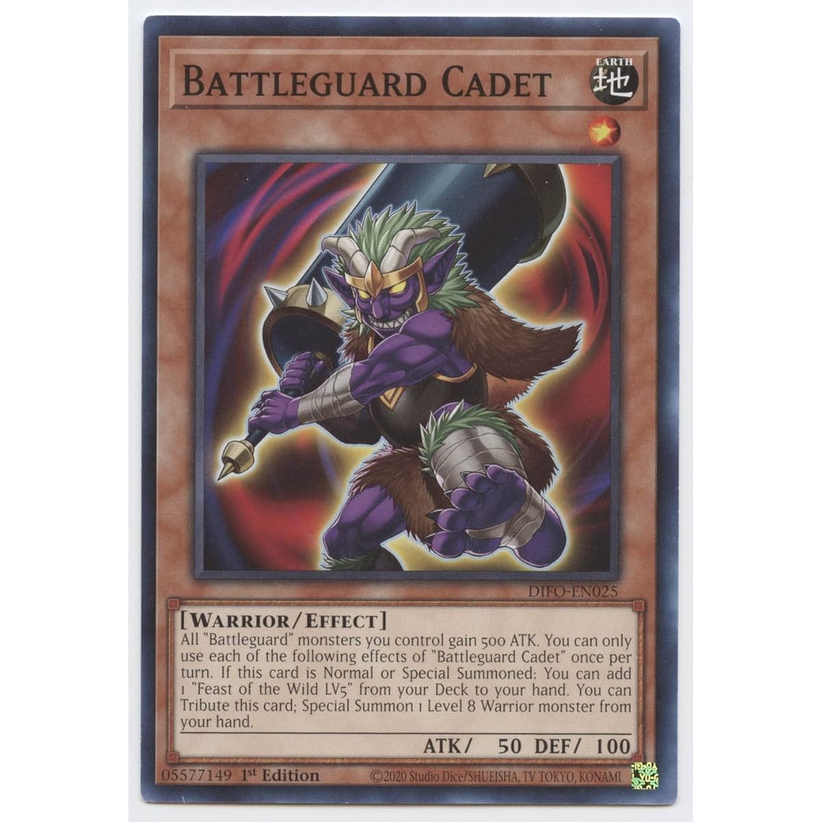 Battle Guard Cadet - DIFO-EN025 - Common - 1st Edition