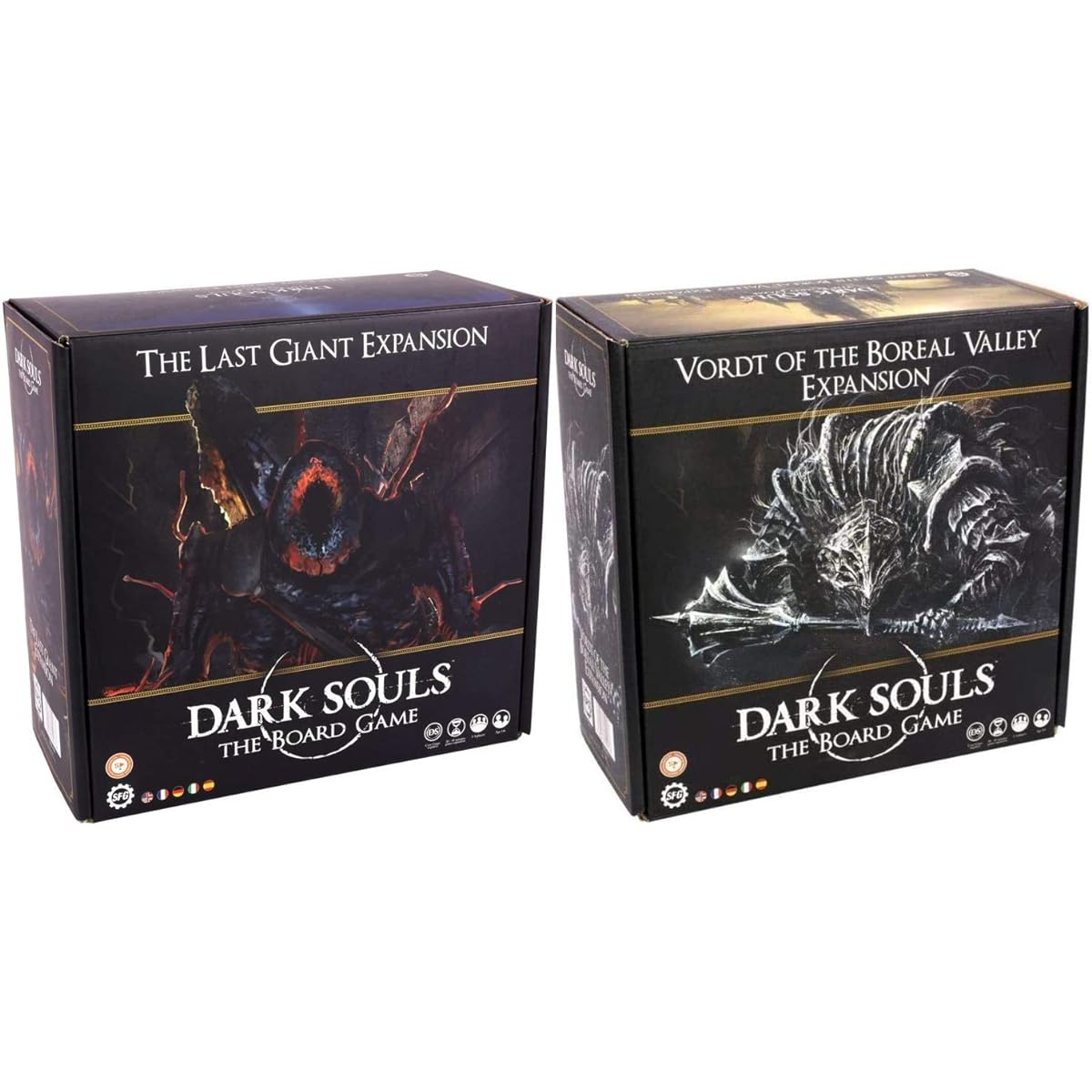 Steamforged Dark Souls The Last Giant and Vordt of The Boreal Valley Expansions Board Game Bundle (2 Items)