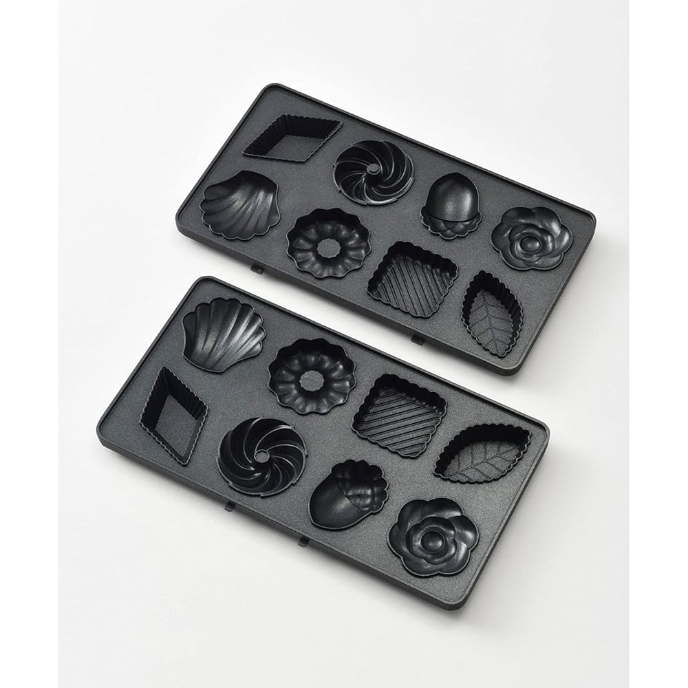 BRUNO Grill Sand Maker Double Mini Cake Plate Set Red No Size BOE084