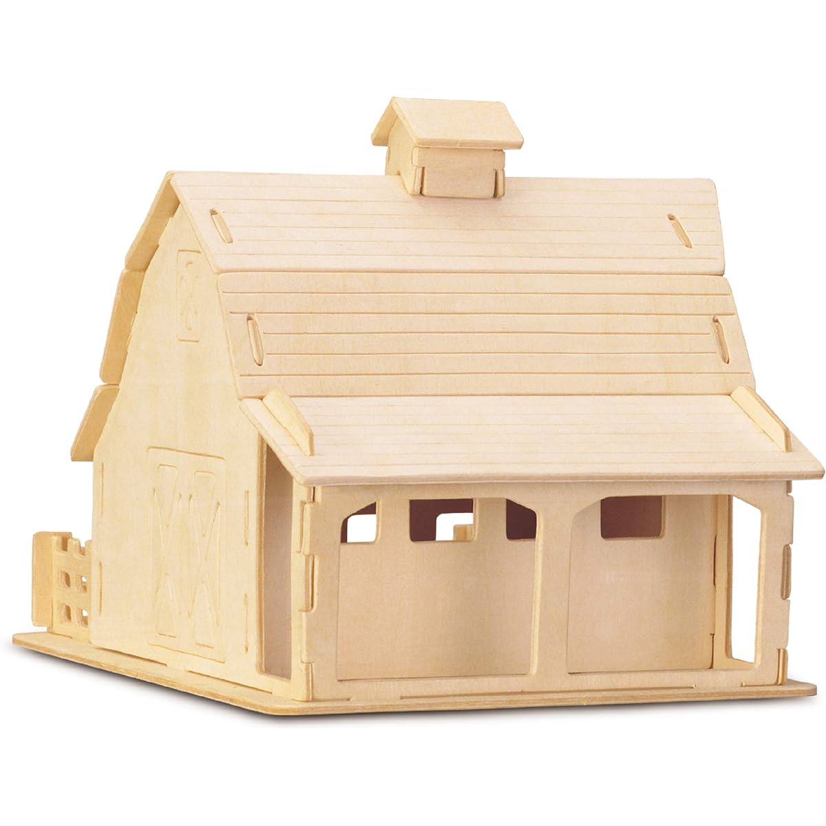 Puzzled Farm Barn 3D Natural Wood Puzzle