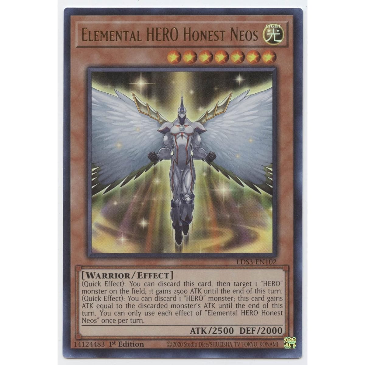 Elemental Hero Honest Neos LDS3-EN102 Ultra Rare First Edition