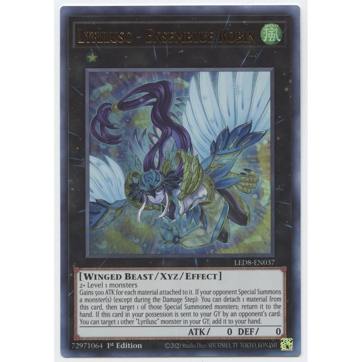 Lyrilusc - Ensemblue Robin - LED8-EN037 - Ultra Rare - First Edition