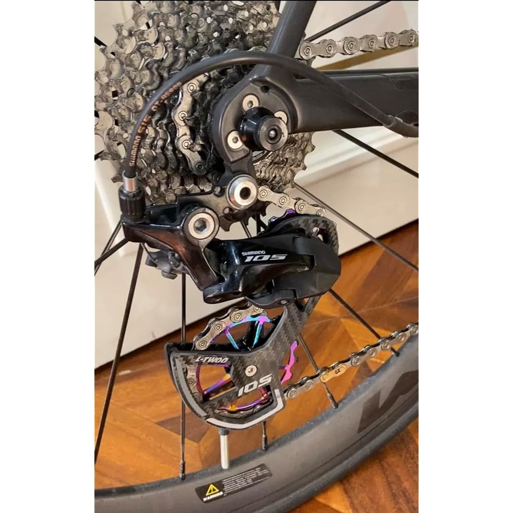 For 105 R7000 R7100 Carbon Big Pulley with Ceramic Bearing Pulley Set Gear Set with Carbon Fiber Bearing Rear Wheel Guide Wheel