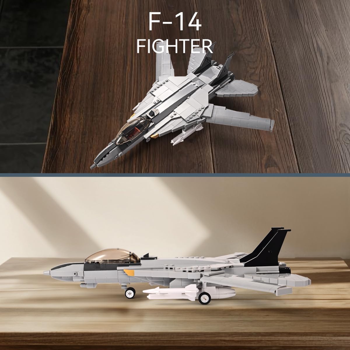 DAHONPA F-14D Fighter Tomcat Military Army Airplane Building Bricks Set of 1 Figure 404 Pieces Air Force Building Blocks Toy Gift for Kids and Adults