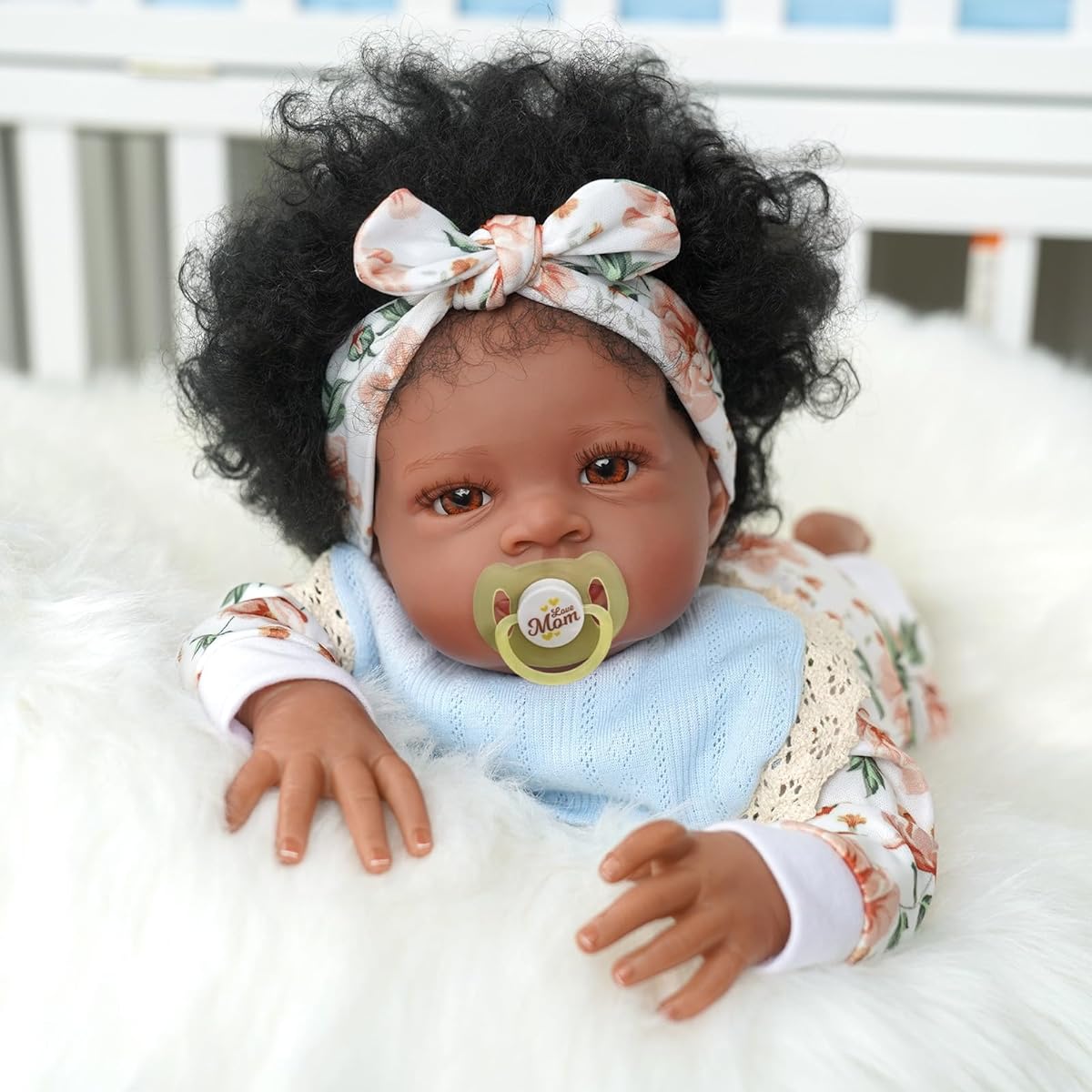 BABESIDE reborn baby doll black