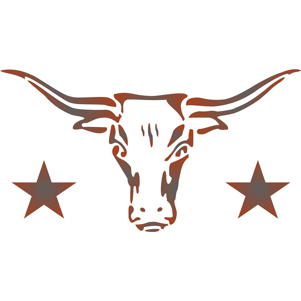 Stencils for Walls - Longhorn Stencil - Reusable Cow Bull Texas Farm Animal Skull Stencil Paper Projects - Use for Painting Walls Floors Fabric Furniture Glass Wood etc. S