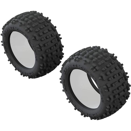 ARRMA 1/10 dBoot Backflip LP Front/Rear 3.8 Tires & Inserts (2) ARAC9435