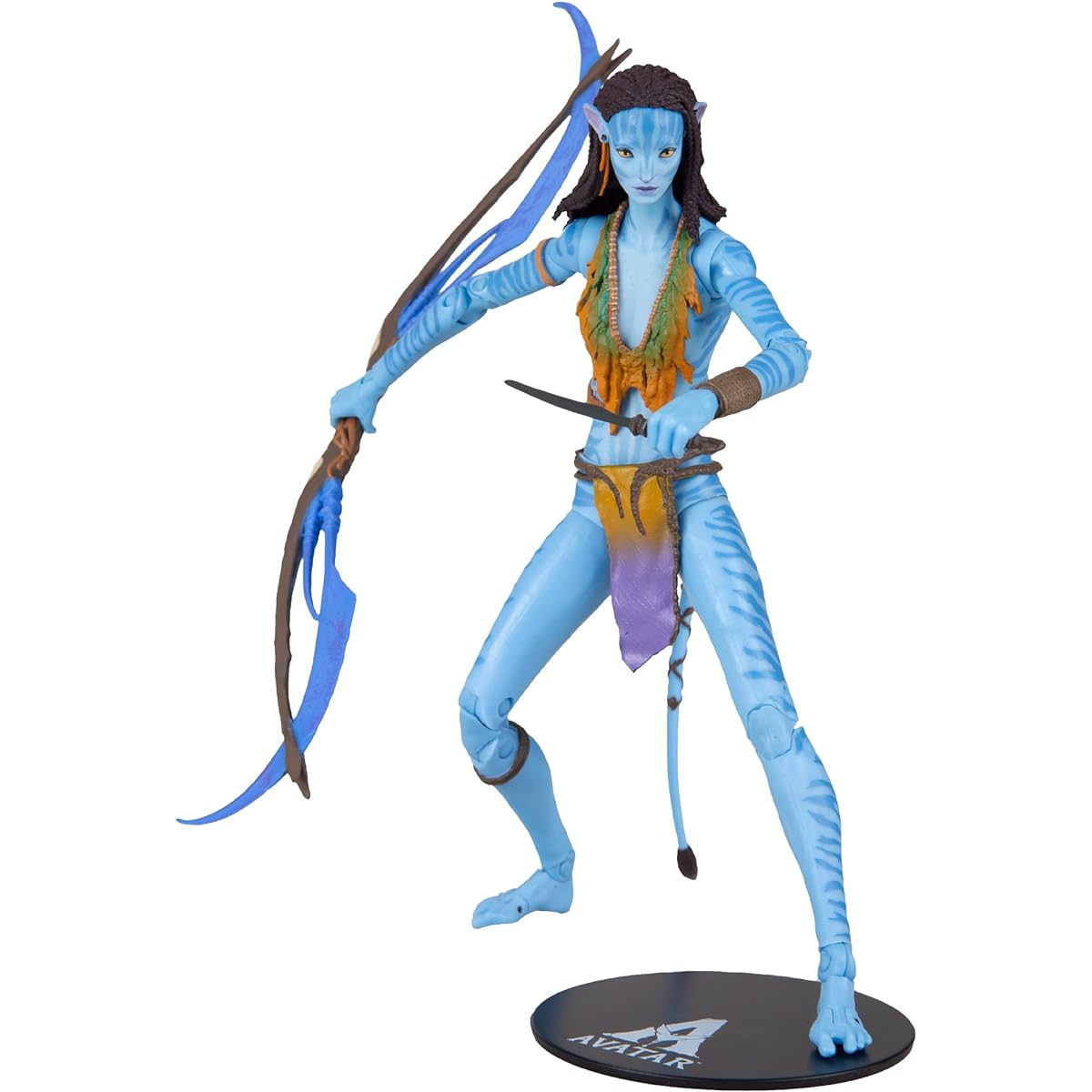 McFarlane Toys Disney Avatar World of Pandora 7" Neytiri (Leaf Battle) Classic Avatar Movie Action Figure with 22 Moving Parts, Disney Toy with Collectible Stand, Ages 12+