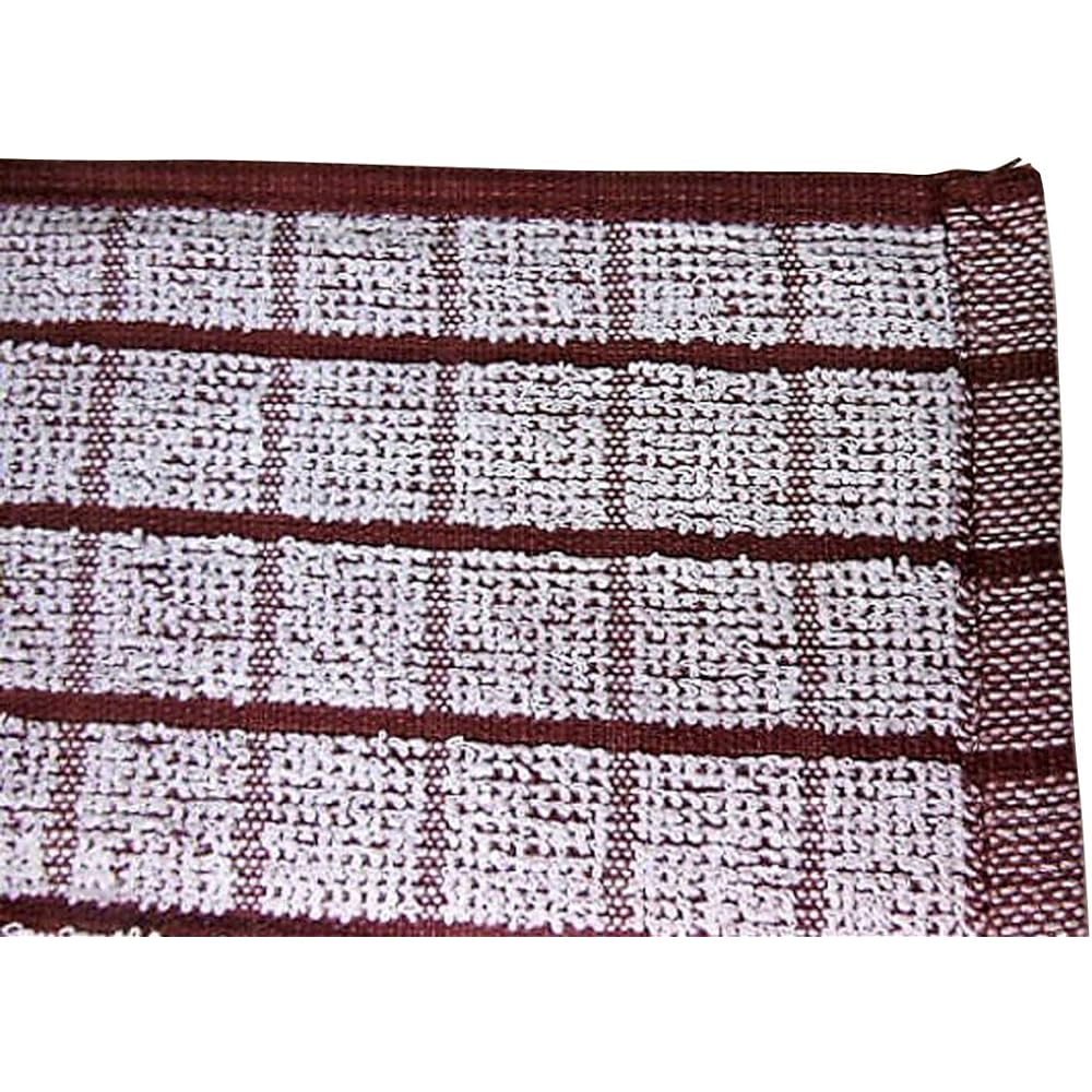 Oshibori (Hand Towel) Commercial Use Wet Towel Brown Small Grid 70 Momme Set of 120