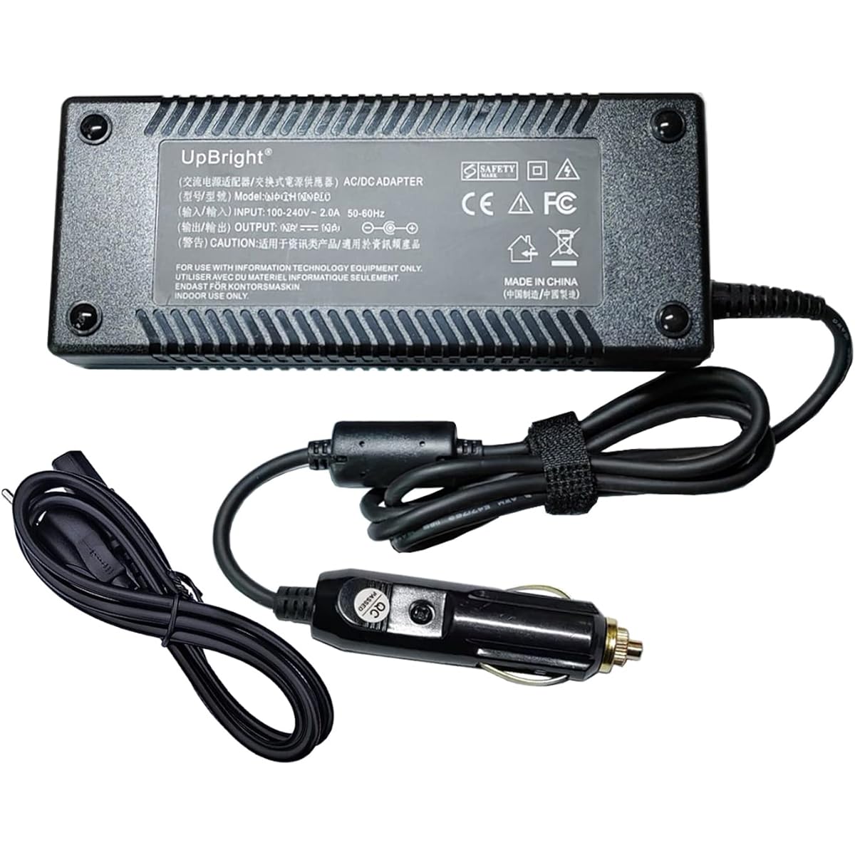 UpBright Cigarette Lighter Plug 12V 10A AC/DC Adapter for GMG Green Mountain Grill Davy Crockett Power Converter Adapter Style P-1001 GMG-ADP10A 12.0V 10.0A Power Cord Charger