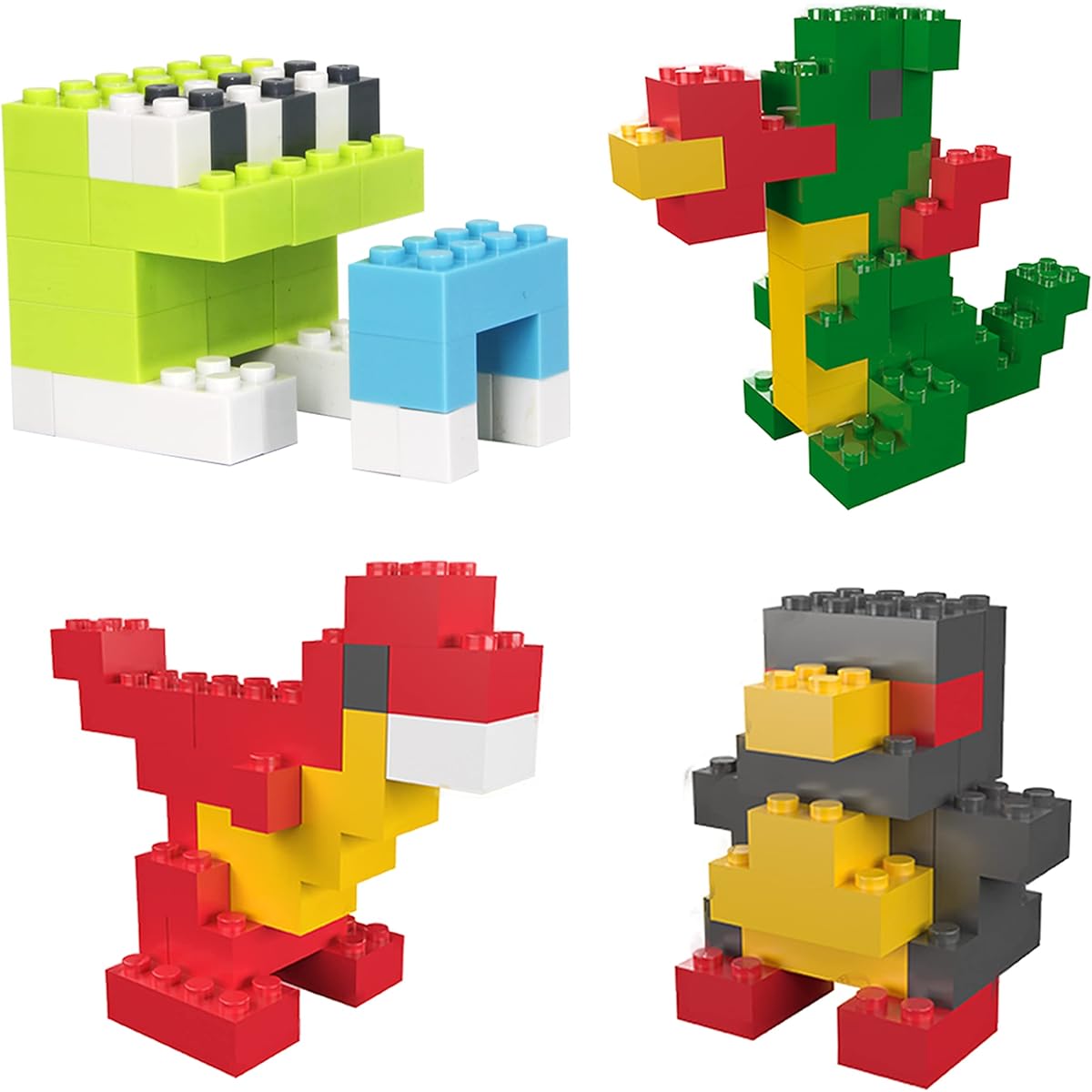 PicassoTiles 1250 PCs Educational Building Block Tiles Set Creative Shapes to Enhance Imaginative Play Unique Set to Characters and Numbers Learning STEM Toys Washable for Learning Education Ages 6+