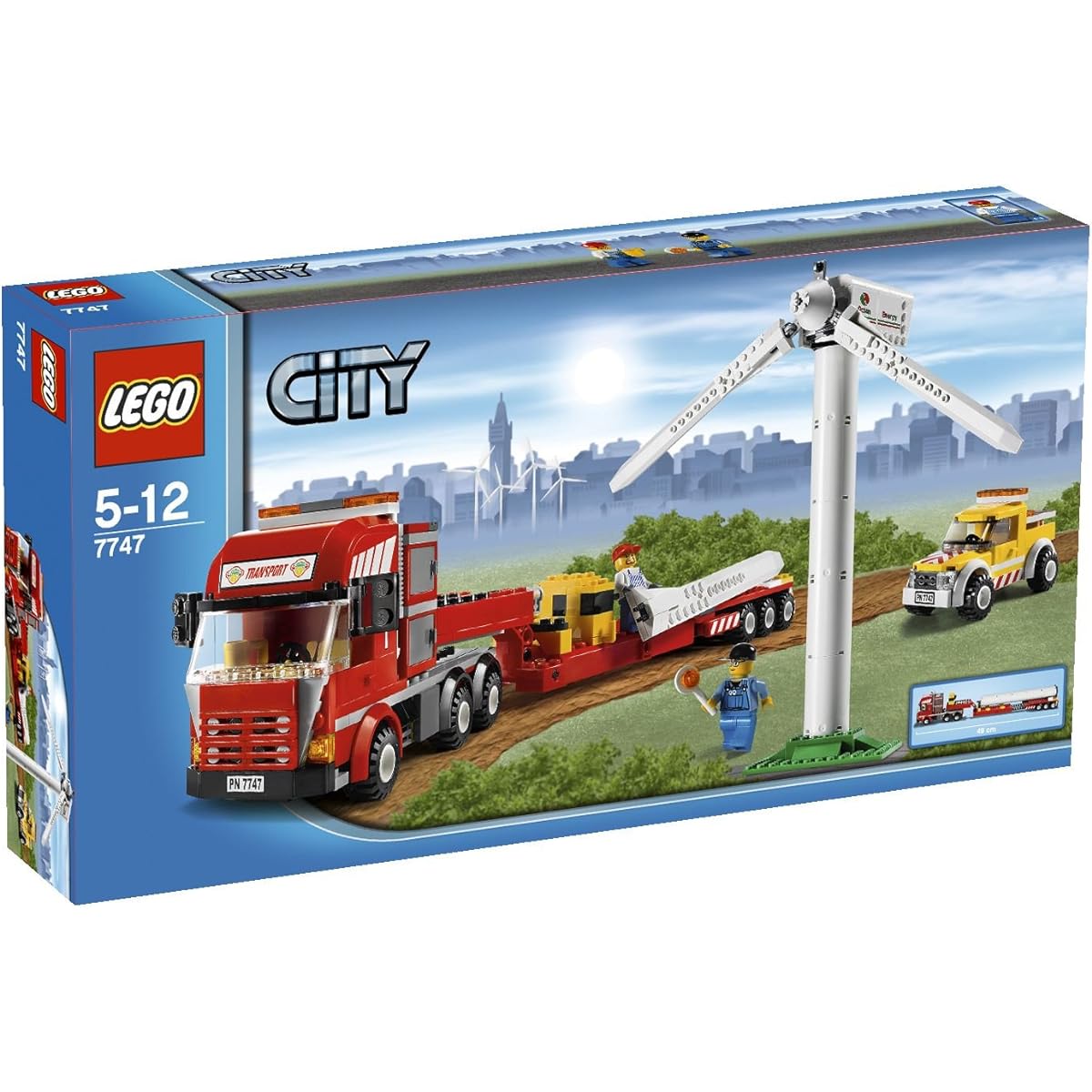 LEGO 7747 CITY Wind Turbine Transport (LEGO wind turbine and transport truck)