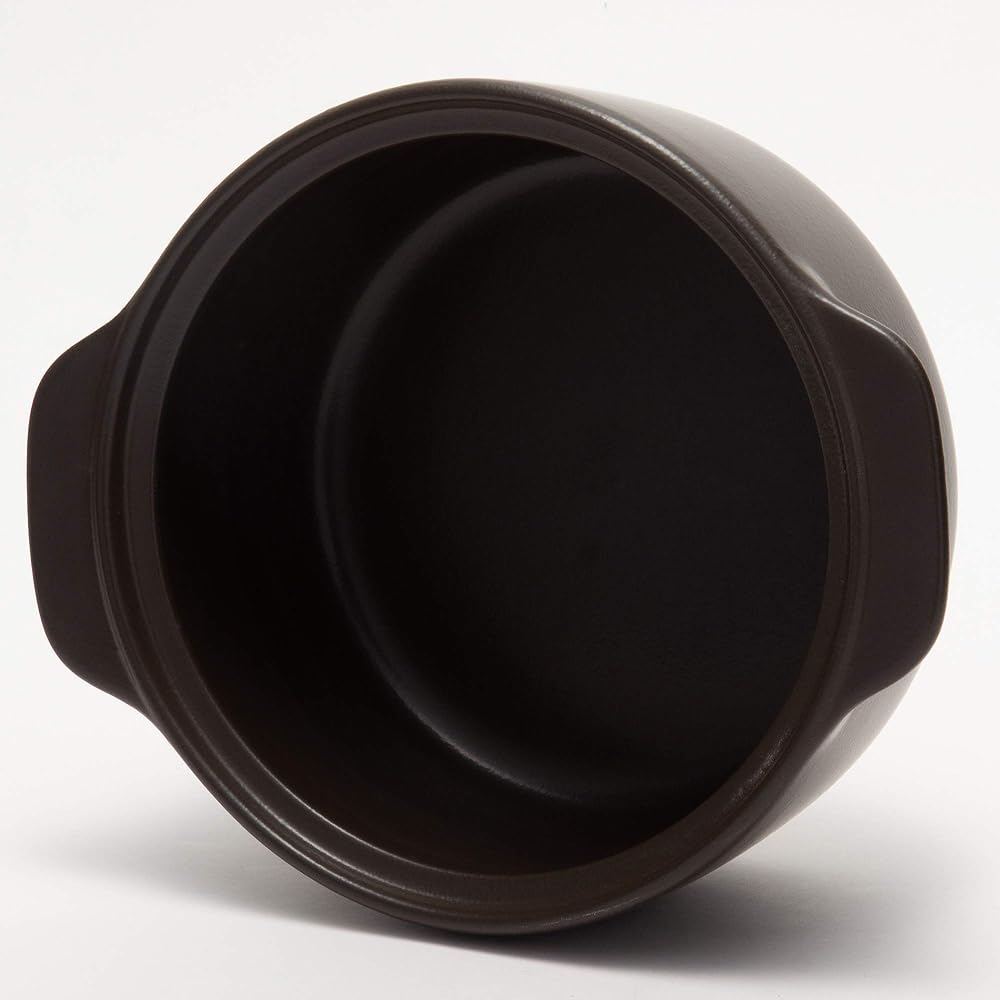 TAMAKI Earthen pot Thermatech for 2-3 people, Koharubiyori, Diameter 23 x Depth 19.4 x Height 12.5cm, IH/Open flame/Microwave/Oven compatible THC50-610
