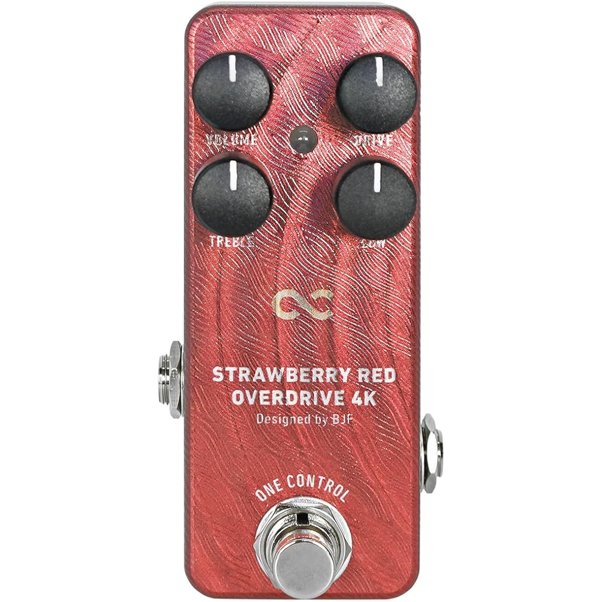 One Control Strawberry Red Overdrive 4K Overdrive Guitar Effector