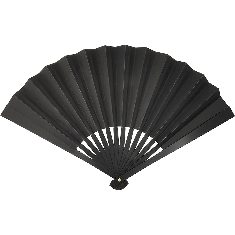 Ogata Sword TS-B/Hannya Take no Homare Iron Fan 8cm Black Heart Sutra