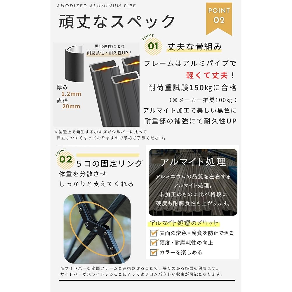 CAMPING MOON Bonfire Chair Low Chair Low Style Chair Canvas Fabric