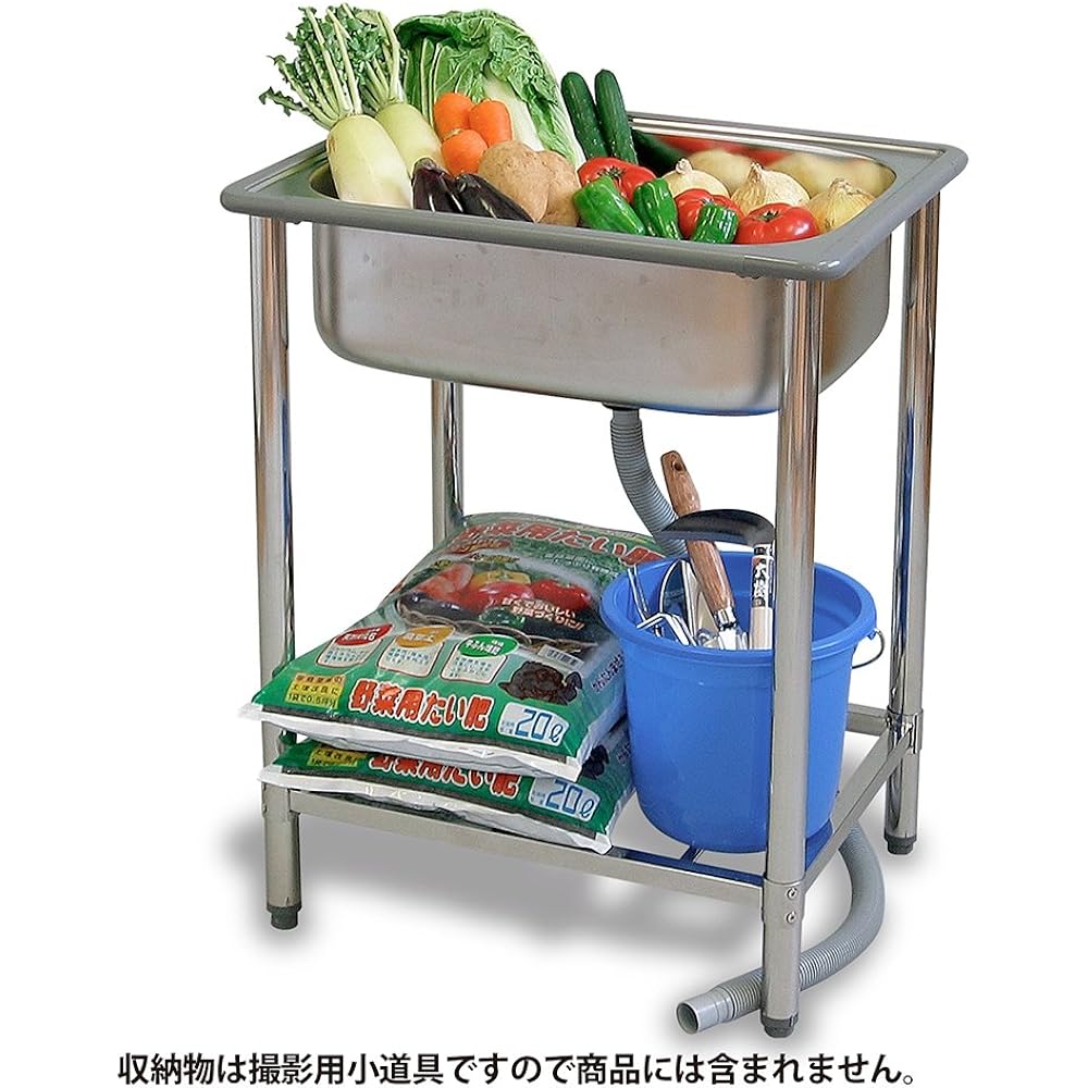 JEJ Astage Stainless Steel Sink ST-650 Garden Outdoor [Width 65 x Depth 51 x Height 80cm]