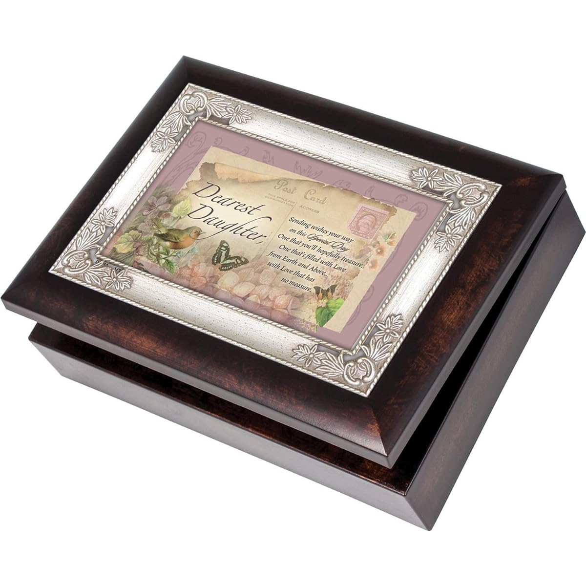 Cottage Garden Italian Inspired Music Box - Special Day Daughter Plays Wind Beneath My Wings