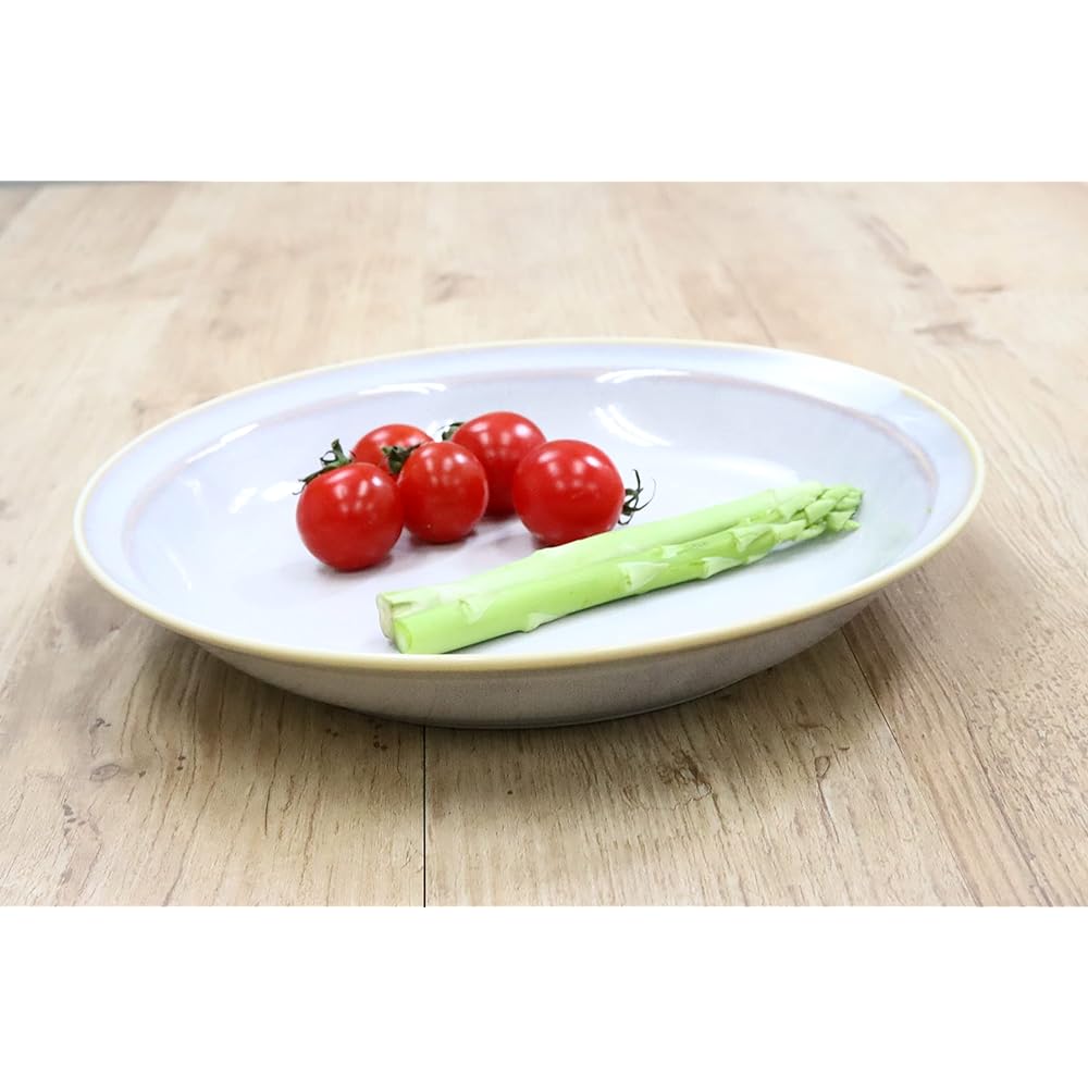 New [Commercial use set] Instagrammable plate series 22cm deep plates (Aurora White) 10-piece set