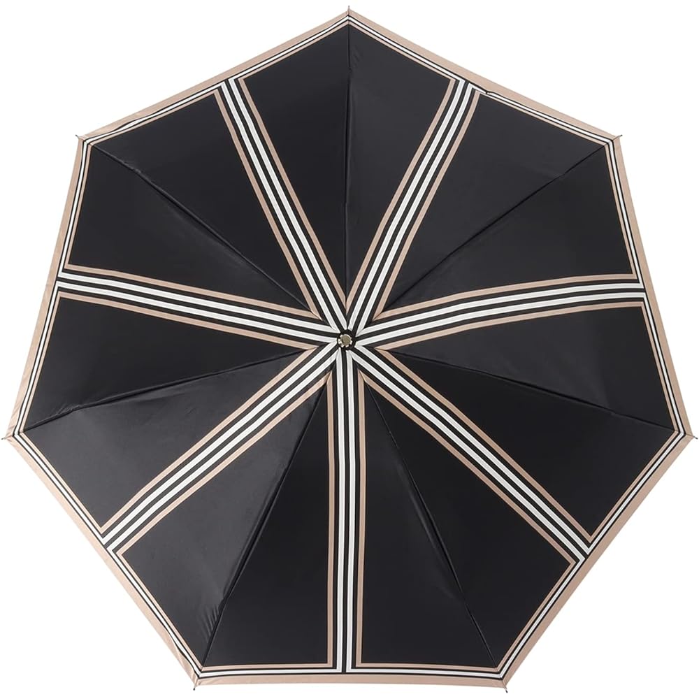 [LANVIN COLLECTION] MOONBAT Folding Umbrella Umbrella [Gift] 55cm Women's Print 10878 Black