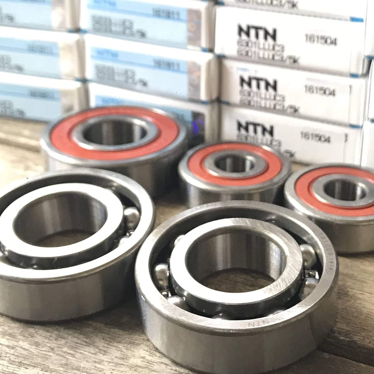 Made in Japan High Durability Front and Rear Wheel Bearings Impulse GK7CA GK79A Total of 5