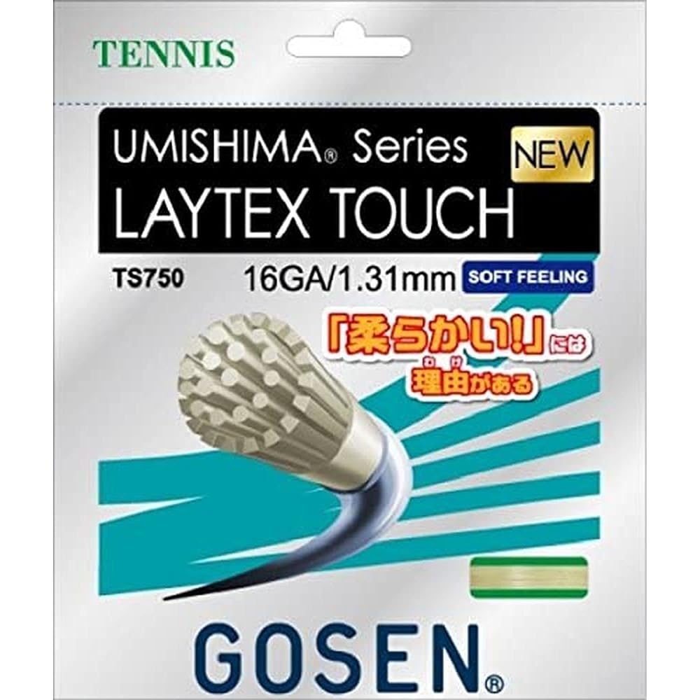 GOSEN Tennis Strings Latex Touch 16 Natural TS750