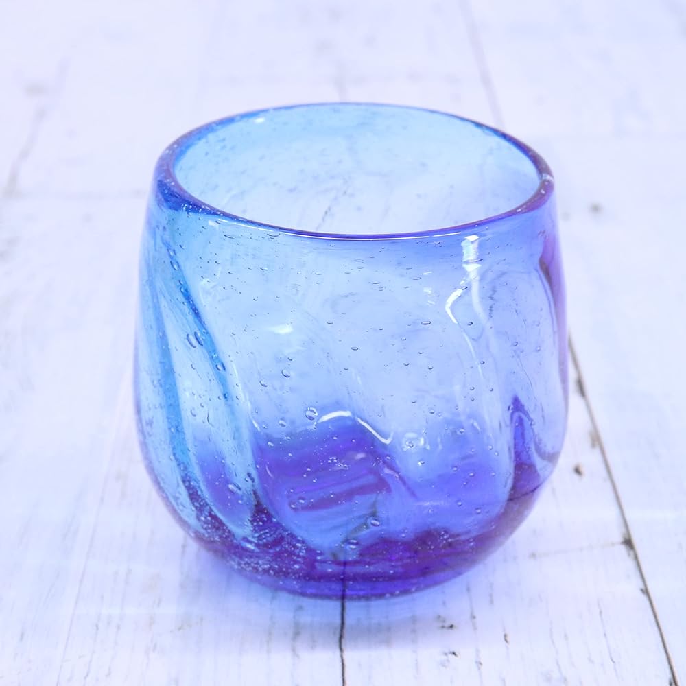 New [Commercial Set] Instagrammable Churaumi Taru Glass (Large) Water & Blue Set of 12
