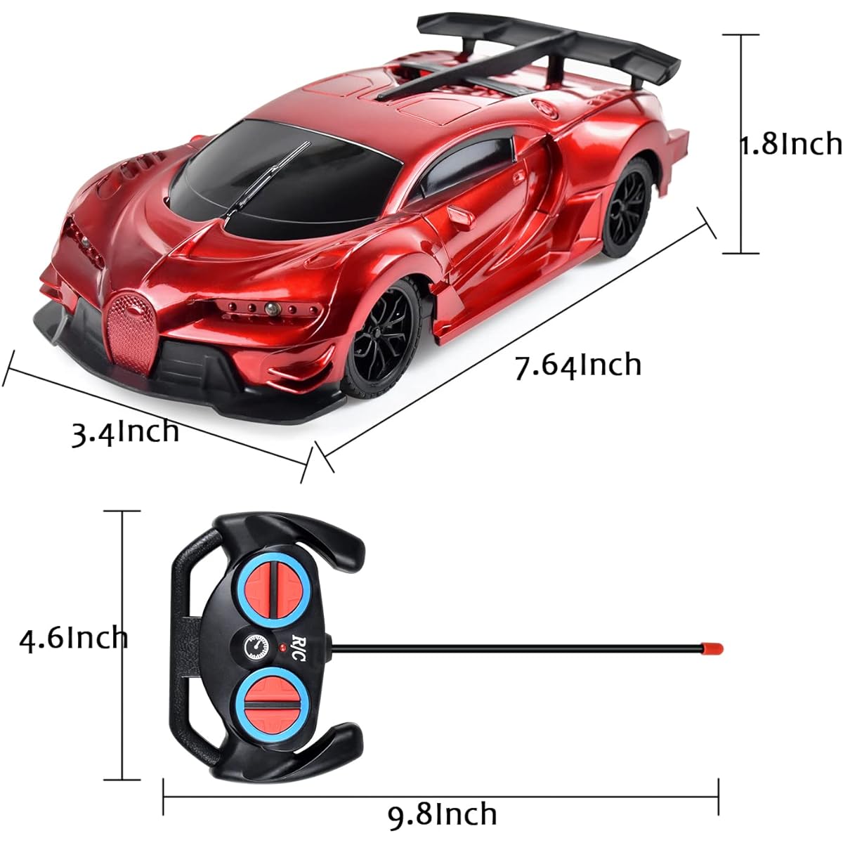 Tuko Remote Control Car Toy RC Toys Ages 3+ Great Gift for Boys and Girls