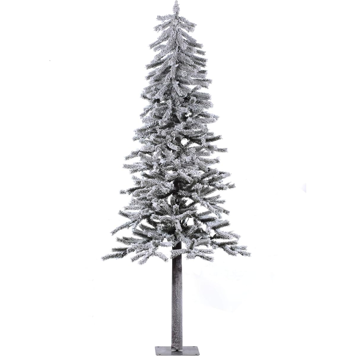Vickerman 6' x 34" Flocked Alpine Artificial Unlit Christmas Tree, Green
