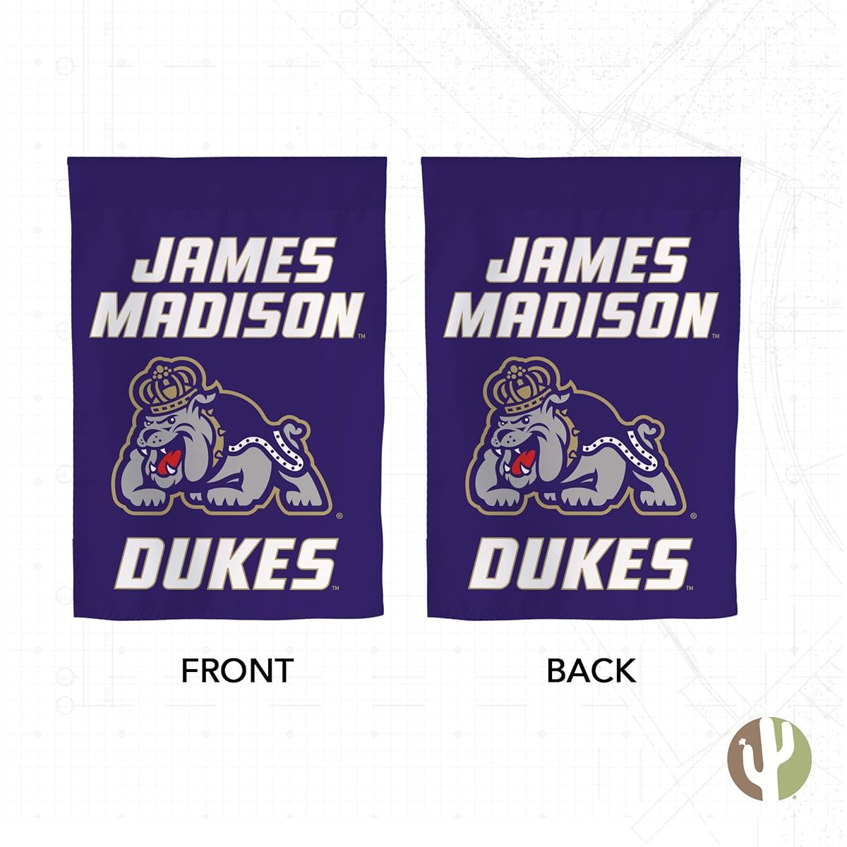 James Madison University Garden Flag Dukes JMU Banner 100% Polyester (Design A)