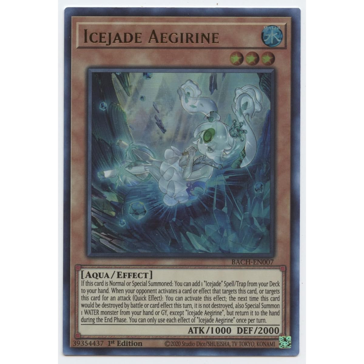 Icejade Aegirine - BACH-EN007 - Ultra Rare - 1st Edition