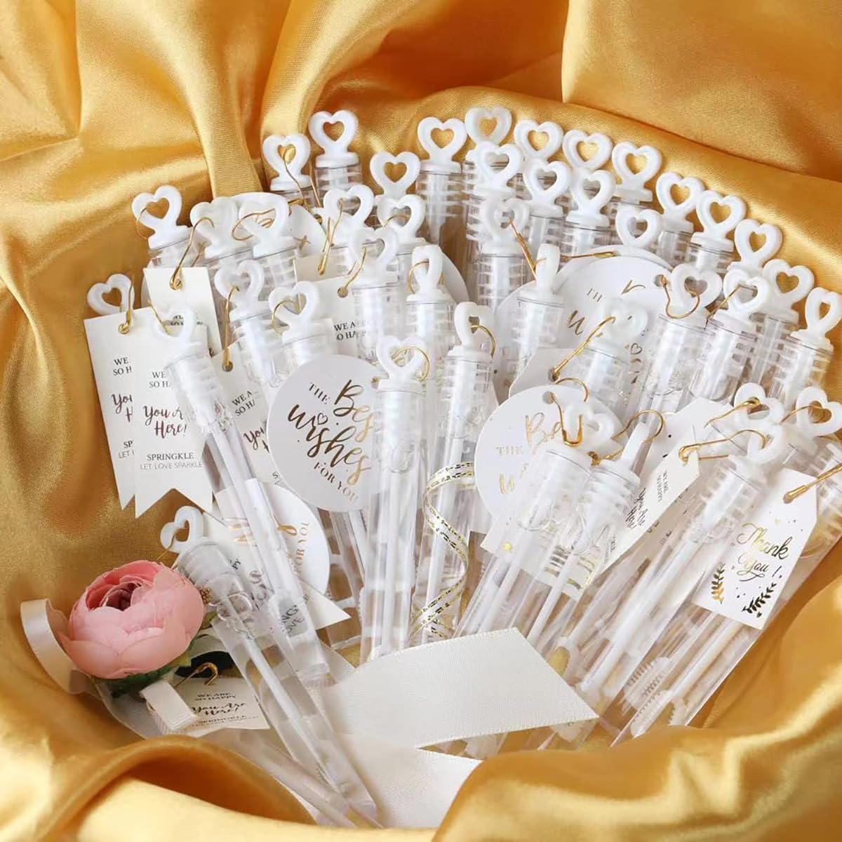 BOHIYAHOO Wedding Party Favors Mini Bubble Wands Tube Bulk Bubble Toys 72 Pieces Theme Birthday Bath Time Summer Best Gifts for Family Outdoor Use Safe for Boys Girls Bubble Solution Bubble Maker