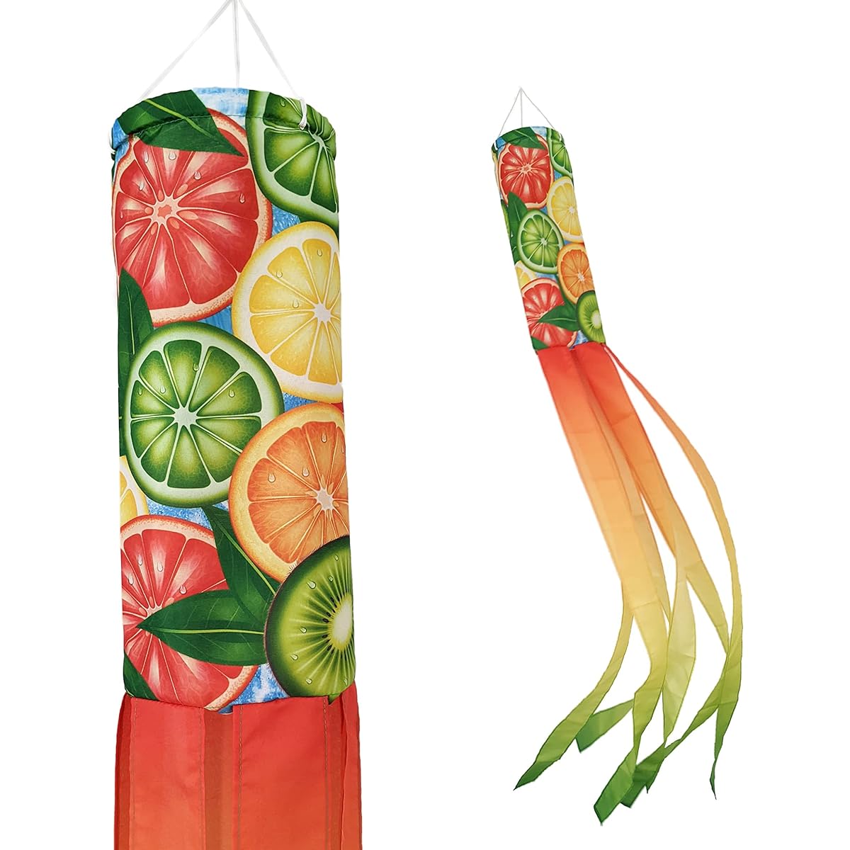Madrona Brands Slice of Summer Windsock, Durable Outdoor Hanging Yard Decor, 60 Inch