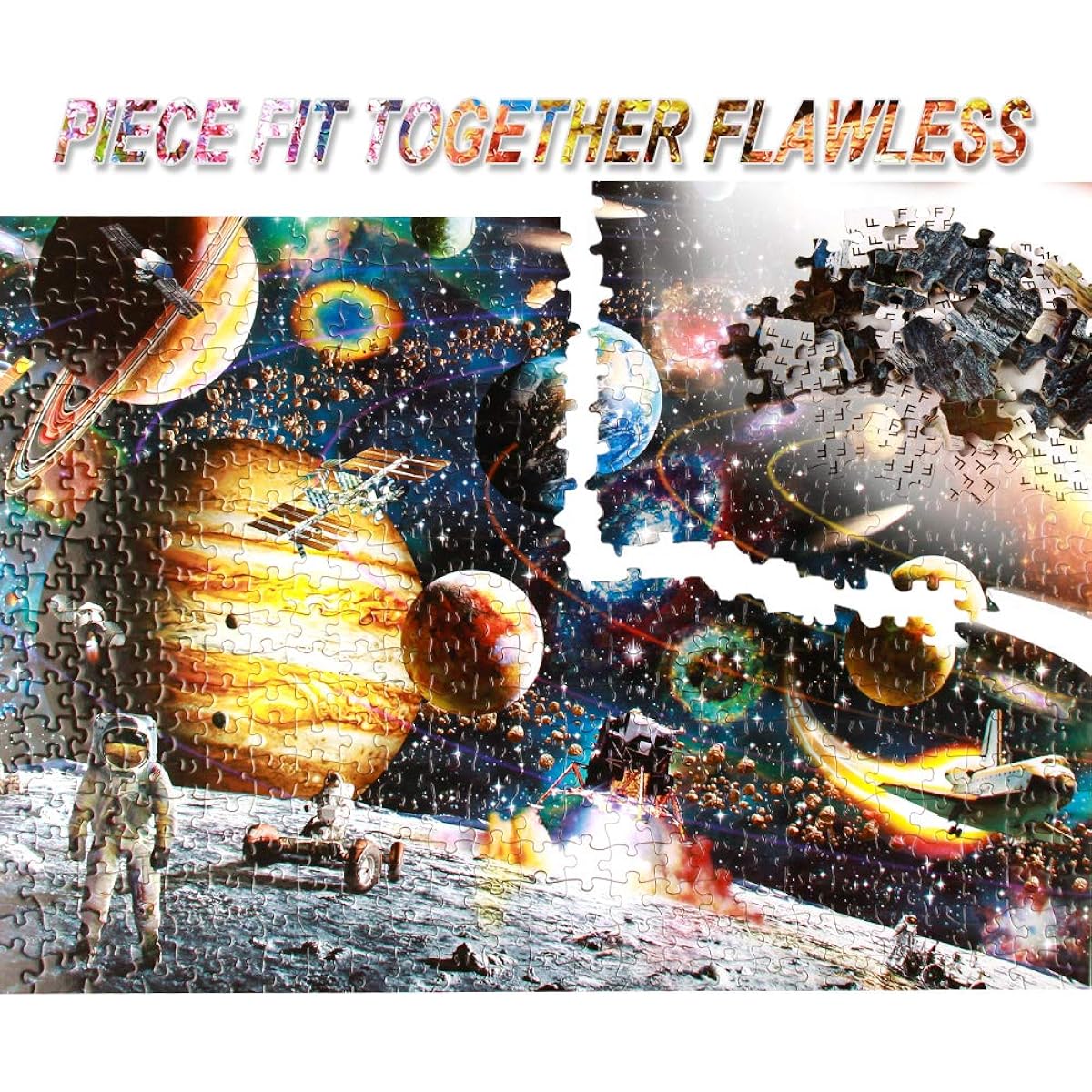 SiTimmGer Adult Puzzles 500 Pieces Space Jigsaw Puzzle for Adults 500 Pieces 500 Pieces Puzzle Art for Family Pieces Fit Perfectly Adult Puzzle Game Toys (14.5x20 Inch)