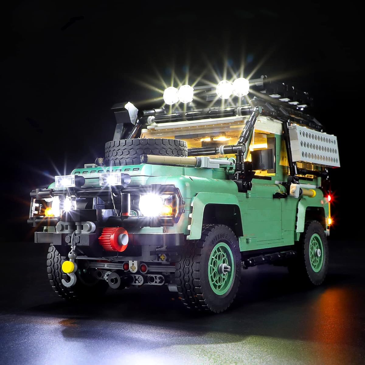 BRIKSMAX LED Lighting Kit for LEGO-10317 Land Rover Classic Defender 90 - Compatible with Lego Icon Building Blocks Model - Lego Set Not Included