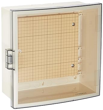Kawamura Electric Plastic Box ABS Resin with Smoked Acrylic Door Body Cream Color SPN 3040-18T