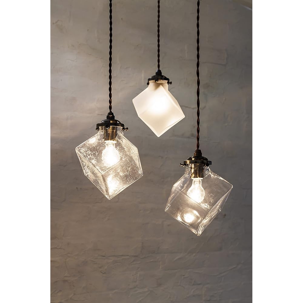 Interform Pendant Light LT-2656CL Quadrato Without Bulb/Sold Separately Clear Glass Antique