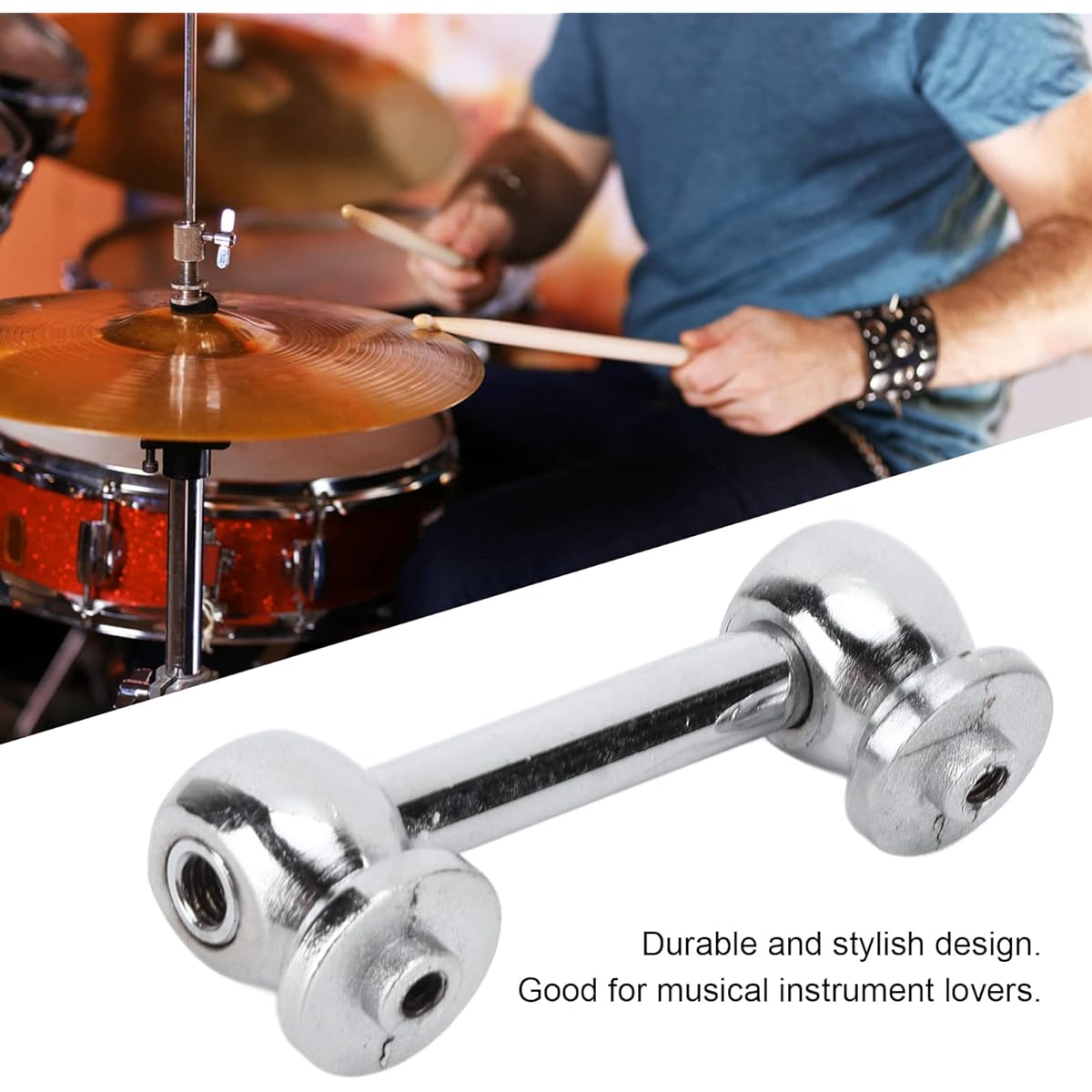 Drum Rug Metal Drum Tube Lug Snare Drum Ear with Screws and Washers for Musical Instruments Silver