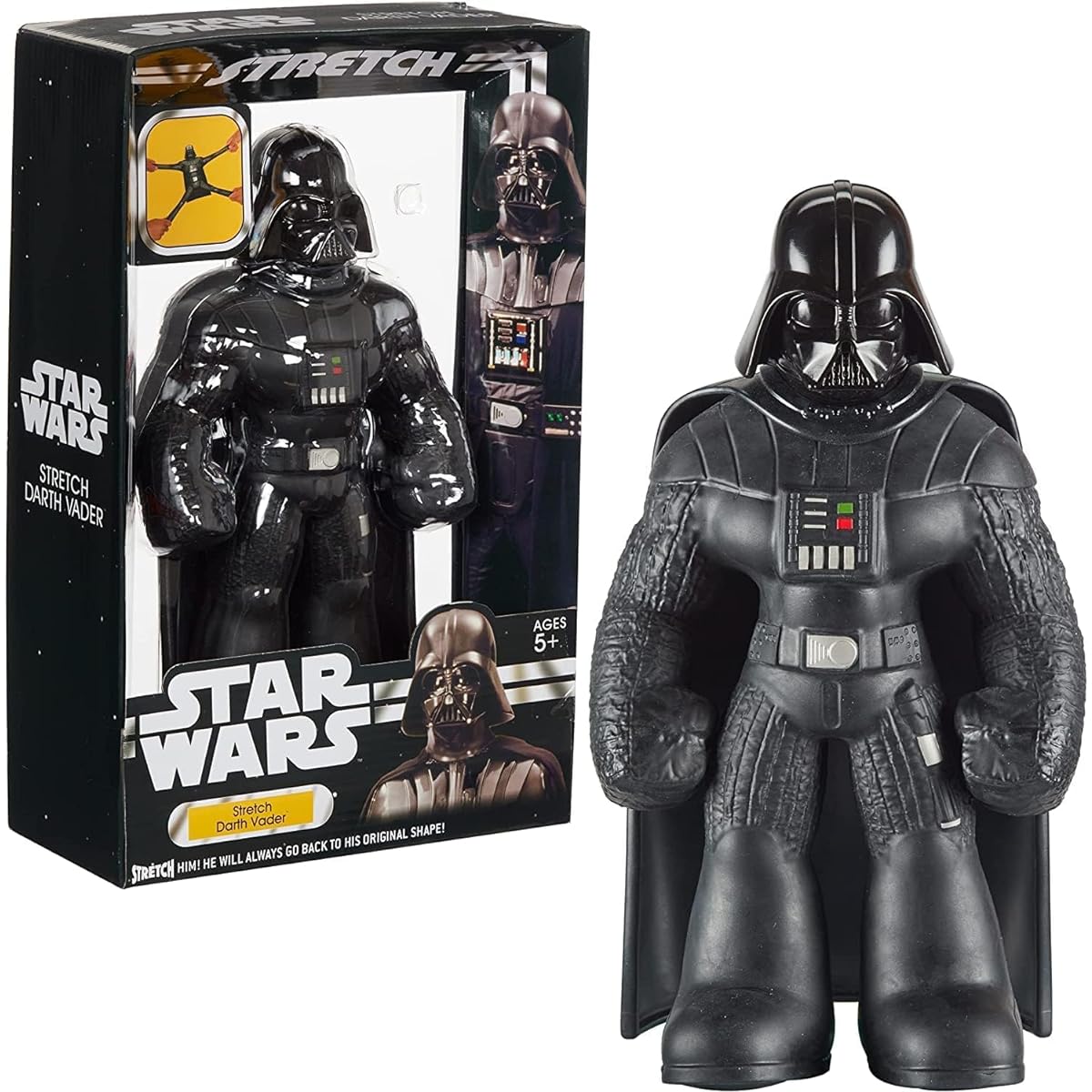 Stretch Armstrong Darth Vader 10" Action Figure - Black Helmet Series, Ages 5-8
