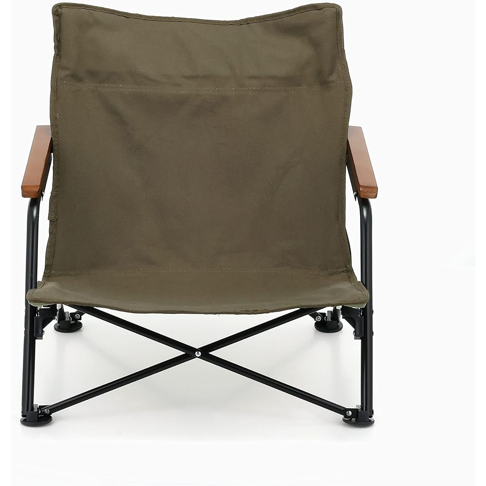 BUNDOK Bonfire Chair BD-111 Solo Cotton Compact Storage Khaki