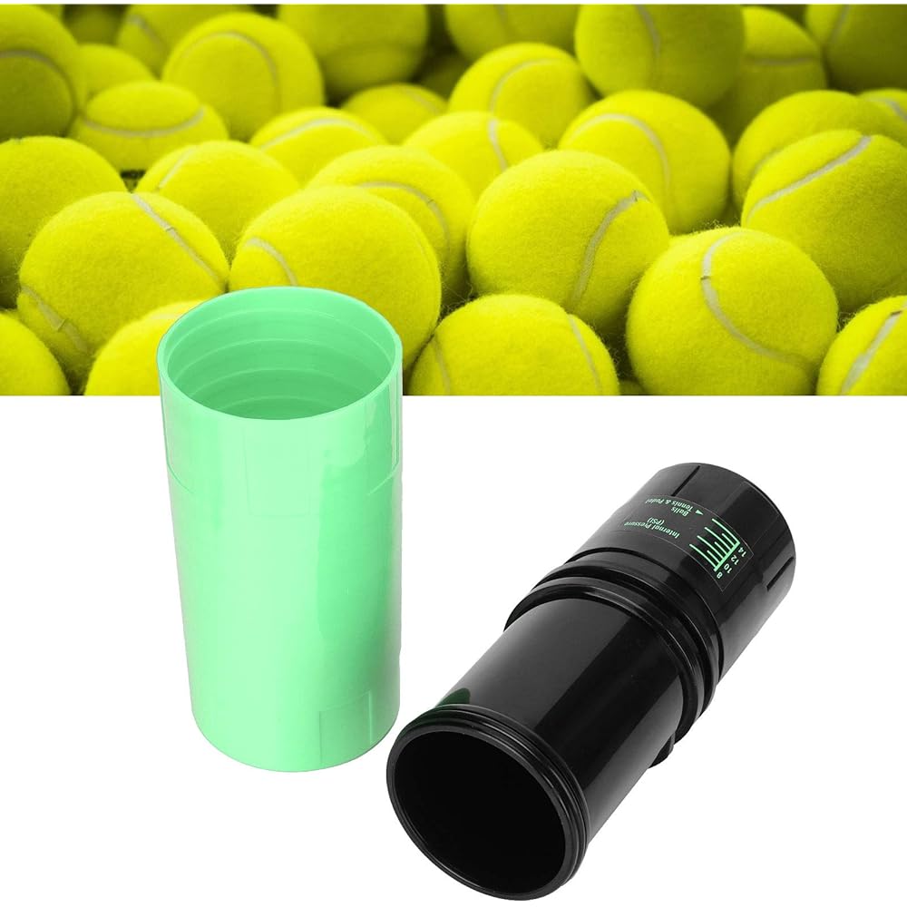 Haofy Tennis Ball Saver, Professional Tennis Ball Pressurizer, Tennis Ball Storage Canister to Keep Balls Fresh and Restore Ball Bounce as (Green)