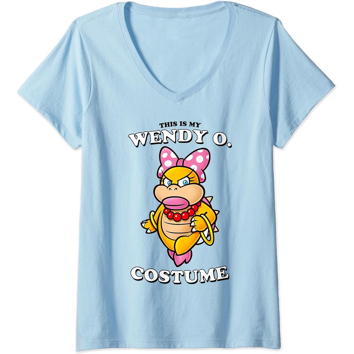 Super Mario This Is My Wendy O. Costume V-Neck T-Shirt