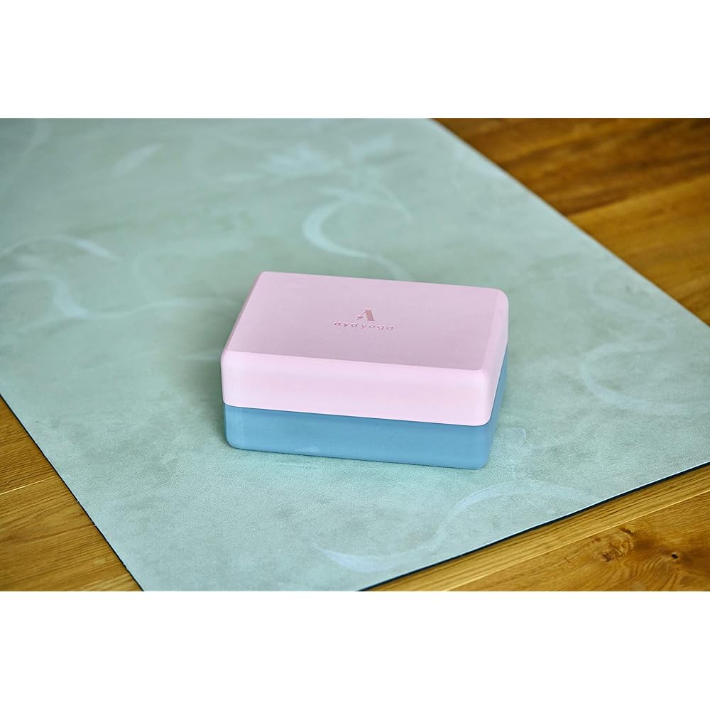 ayayoga BLOCK Yoga Block Produced by Yoga Creator aya Boxed EVA Yoga Block Posture Support Pink x Gray