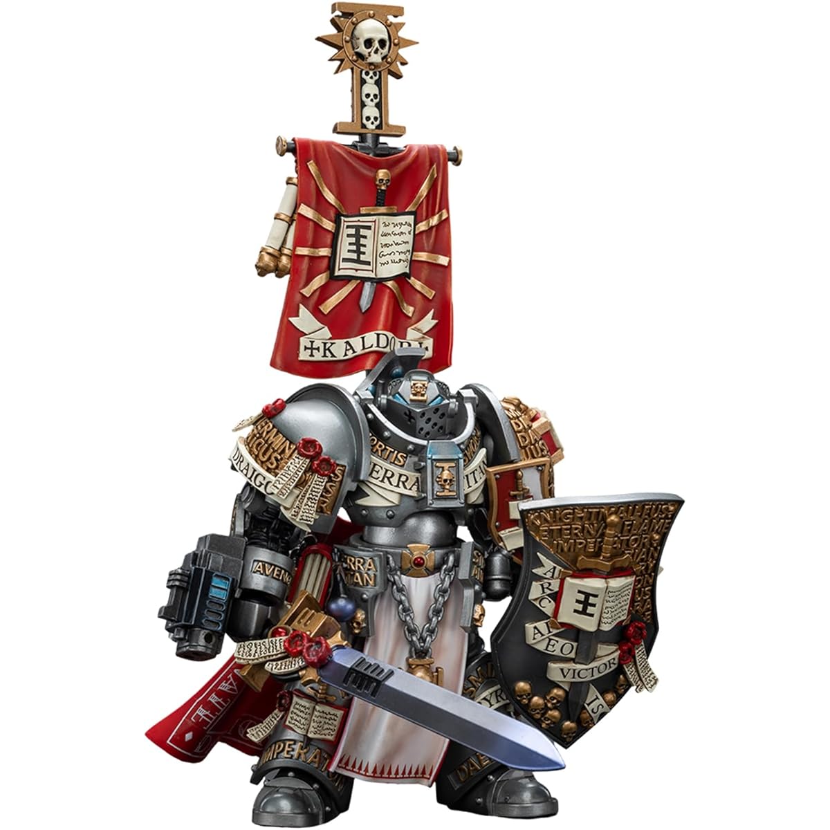 Pipigirl JoyToy 40K Genuine Licensed 1:18 Action Figure Grey Knights Kaldor Dragoo 4-Inch Collectible Action Figure Kit (Kaldor Dragoo)