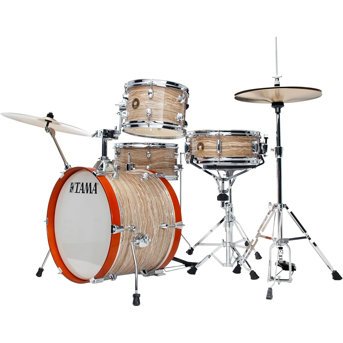 TAMA CLUB-JAM - COMPACT VINTAGE KIT Cream Marble Wrap LJK48S-CMW
