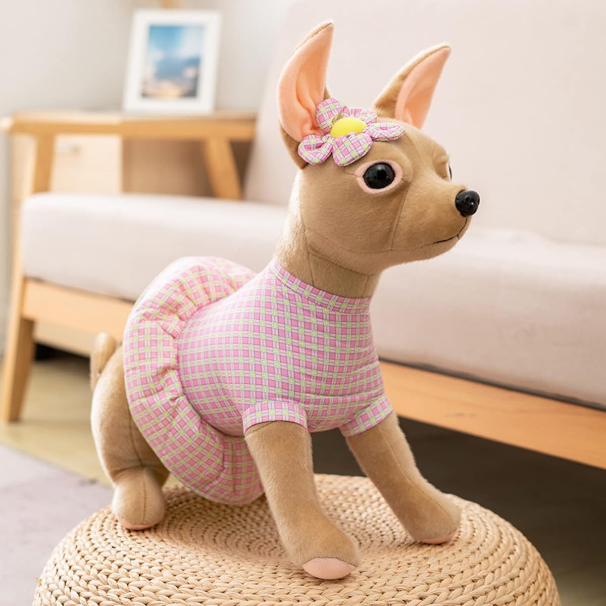 [LSDZW] Lifelike Dog Plush Toy Pug Real Dog Style 10 Body Pillow Unique Toy Fun Fluffy Boy Girl Girlfriend Birthday Present Room Decoration 30cm Relaxing Birthday Car Decoration Large Body Pillow Size French Bulldog Sleeping Pillow Plush Toy