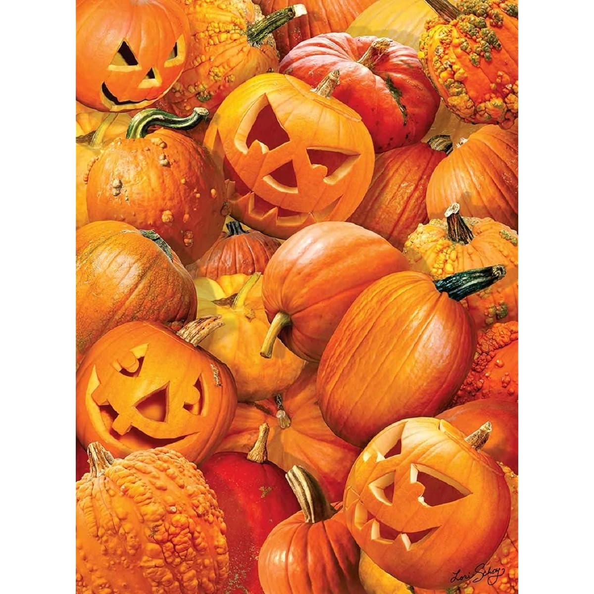 SUNSOUT INC Pumpkin Challenge 1000 Piece Jigsaw Puzzle