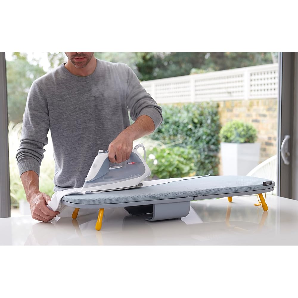 Joseph Joseph Ironing Board Pocket Ironing Board Tabletop Foldable Gray/Yellow One Size [Genuine Product] 50009