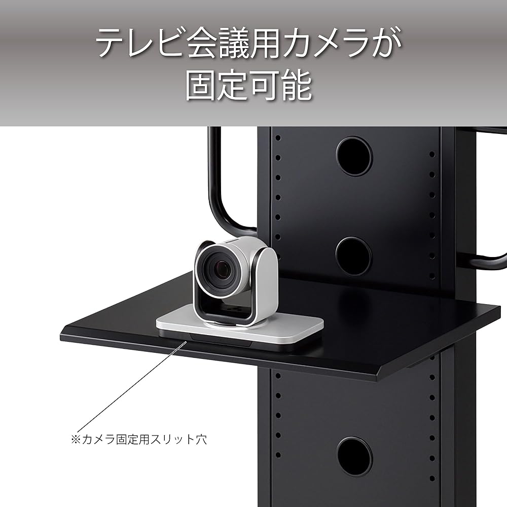 Hayami Kosan TV stand option shelf board for PH-820 series black PHP-B8201S