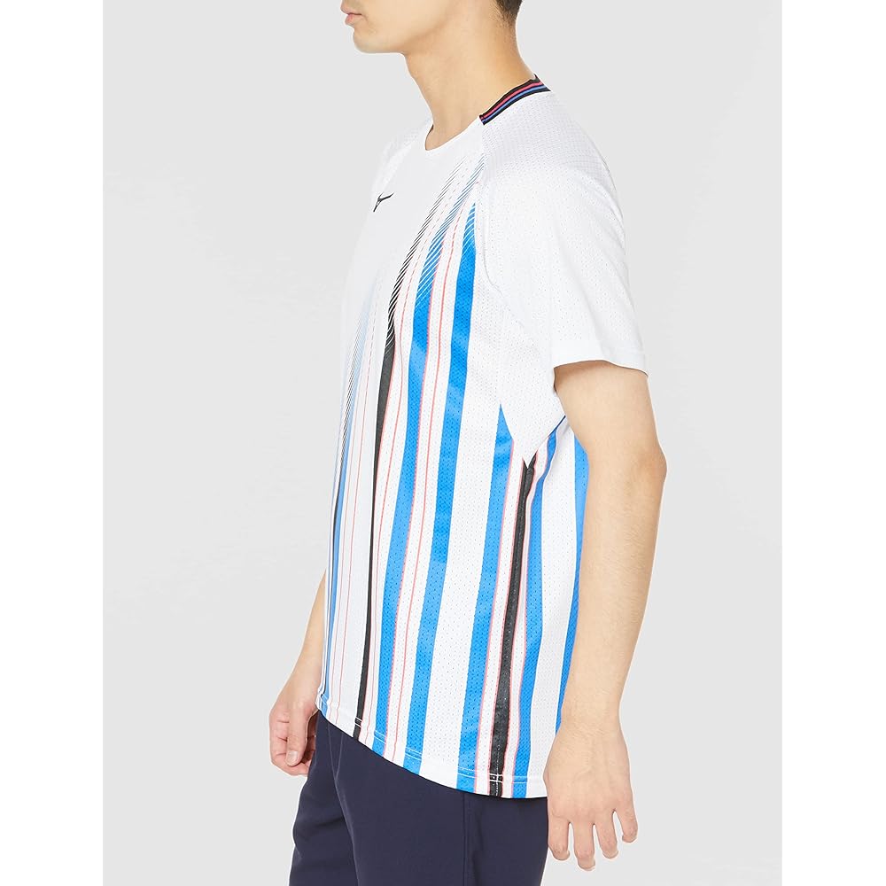 [Mizuno] Tennis Wear Dry Aeroflow Game Shirt Highly Ventilated Dynamotion Fit Badminton 62JA2500